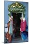 Shop Doorway, Fiskardo, Kefalonia, Greece-Peter Thompson-Mounted Photographic Print