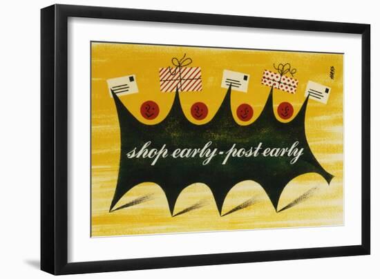 Shop Early, Post Early-Derrick Hass-Framed Art Print