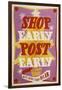 Shop Early, Post Early-W Machan-Framed Art Print