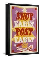 Shop Early, Post Early-W Machan-Framed Stretched Canvas