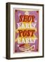 Shop Early, Post Early-W Machan-Framed Art Print