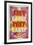 Shop Early, Post Early-W Machan-Framed Art Print