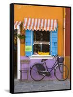 Shop Front, Burano, Venice, Italy-Doug Pearson-Framed Stretched Canvas