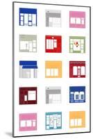 Shop Fronts-Sarah Evans-Mounted Giclee Print