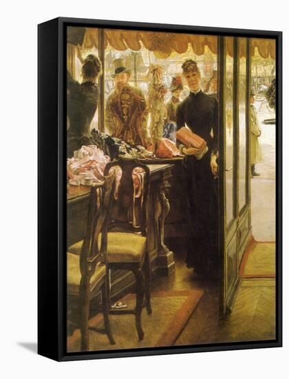 Shop Girl, 1884-James Tissot-Framed Stretched Canvas