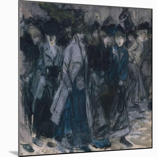 SHOP Girls, by William Glackens, 1900, American Drawing, Pastel and Watercolor on Illustration Boar-Everett - Art-Mounted Premium Giclee Print