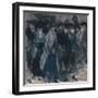 SHOP Girls, by William Glackens, 1900, American Drawing, Pastel and Watercolor on Illustration Boar-Everett - Art-Framed Art Print
