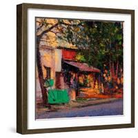 Shop in Last Light, Pondicherry, 2017-Andrew Gifford-Framed Giclee Print