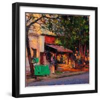 Shop in Last Light, Pondicherry, 2017-Andrew Gifford-Framed Giclee Print