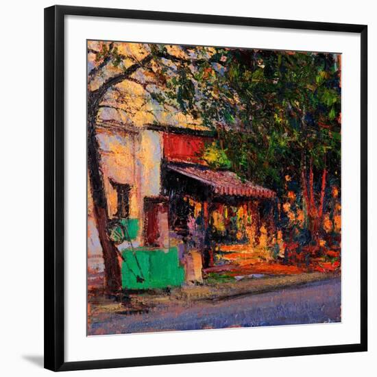 Shop in Last Light, Pondicherry, 2017-Andrew Gifford-Framed Giclee Print