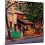 Shop in Last Light, Pondicherry, 2017-Andrew Gifford-Mounted Giclee Print