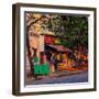Shop in Last Light, Pondicherry, 2017-Andrew Gifford-Framed Premium Giclee Print
