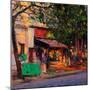 Shop in Last Light, Pondicherry, 2017-Andrew Gifford-Mounted Premium Giclee Print