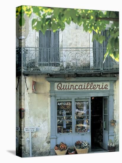 Shop in Sault, Provence, France-Peter Adams-Stretched Canvas