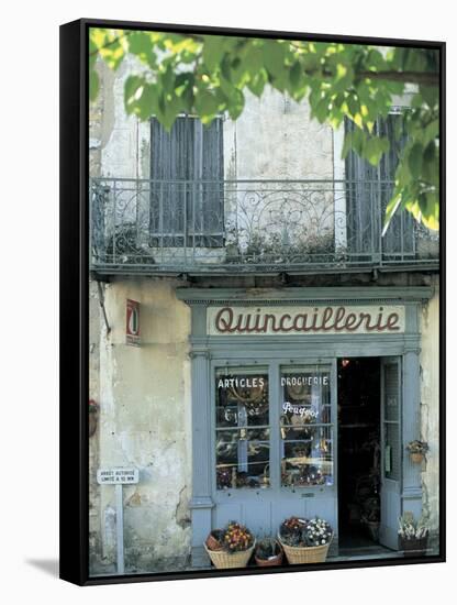 Shop in Sault, Provence, France-Peter Adams-Framed Stretched Canvas