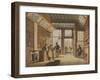 Shop of the Bookdealer Pieter Meijer Warnars on the Vijgendam in Amsterdam, 1820-Johannes Jelgerhuis-Framed Giclee Print