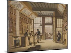 Shop of the Bookdealer Pieter Meijer Warnars on the Vijgendam in Amsterdam, 1820-Johannes Jelgerhuis-Mounted Giclee Print