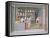 Shop Scene-null-Framed Stretched Canvas