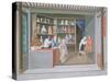 Shop Scene-null-Stretched Canvas