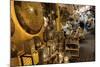 Shop Selling Traditional Metal Lamps and Trays in the Souks-Martin Child-Mounted Photographic Print