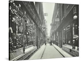 Shop Windows, Looking South from Cheapside, London, May 1912-null-Stretched Canvas