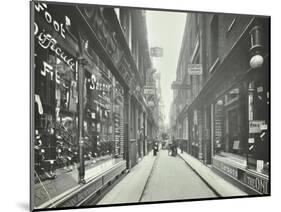 Shop Windows, Looking South from Cheapside, London, May 1912-null-Mounted Photographic Print