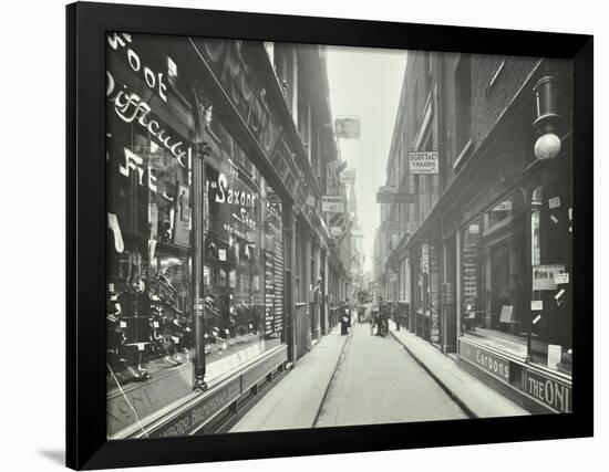 Shop Windows, Looking South from Cheapside, London, May 1912-null-Framed Photographic Print