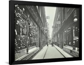 Shop Windows, Looking South from Cheapside, London, May 1912-null-Framed Photographic Print