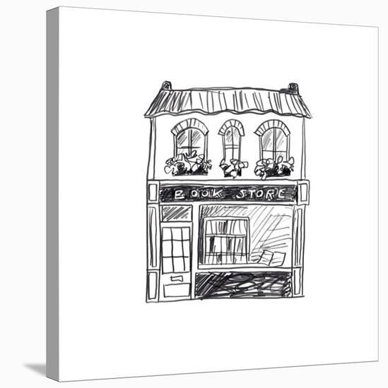 Shopfront Sketches I-June Vess-Stretched Canvas