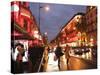 Shoppers along Boulevard Haussmann, Paris, France-Michele Molinari-Stretched Canvas