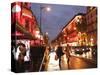 Shoppers along Boulevard Haussmann, Paris, France-Michele Molinari-Stretched Canvas