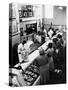 Shoppers at Butcher Counter in A&P Grocery Store-Alfred Eisenstaedt-Stretched Canvas