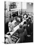 Shoppers at Butcher Counter in A&P Grocery Store-Alfred Eisenstaedt-Stretched Canvas