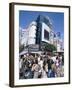 Shoppers, Crowd, Shibuya, Tokyo, Honshu, Japan-null-Framed Photographic Print