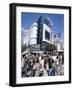 Shoppers, Crowd, Shibuya, Tokyo, Honshu, Japan-null-Framed Photographic Print