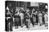 Shoppers in Kensington High Street, London, 1926-1927-null-Stretched Canvas