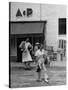 Shoppers Leaving A&P Grocery Store-Alfred Eisenstaedt-Stretched Canvas