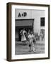 Shoppers Leaving A&P Grocery Store-Alfred Eisenstaedt-Framed Photographic Print