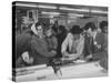 Shoppers Looking at Appliances in Polk's Department Store-Francis Miller-Stretched Canvas