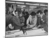 Shoppers Looking at Appliances in Polk's Department Store-Francis Miller-Mounted Photographic Print