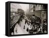 Shoppers on Sixth Avenue, New York City-null-Framed Stretched Canvas