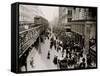 Shoppers on Sixth Avenue, New York City-null-Framed Stretched Canvas