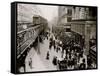Shoppers on Sixth Avenue, New York City-null-Framed Stretched Canvas