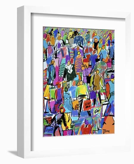 Shoppers-Diana Ong-Framed Giclee Print