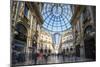 Shopping arcades and glass dome of historical Galleria Vittorio Emanuele II, Milan, Italy-Roberto Moiola-Mounted Photographic Print