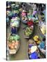 Shopping Boats at the Floating Market, Damnern Saduak, Bangkok, Thailand-Bill Bachmann-Stretched Canvas