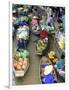 Shopping Boats at the Floating Market, Damnern Saduak, Bangkok, Thailand-Bill Bachmann-Framed Photographic Print