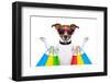 Shopping Dog-Javier Brosch-Framed Photographic Print