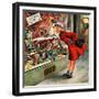 "Shopping for Mother's Day," May 10, 1947-Constantin Alajalov-Framed Giclee Print