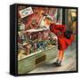 "Shopping for Mother's Day," May 10, 1947-Constantin Alajalov-Framed Stretched Canvas